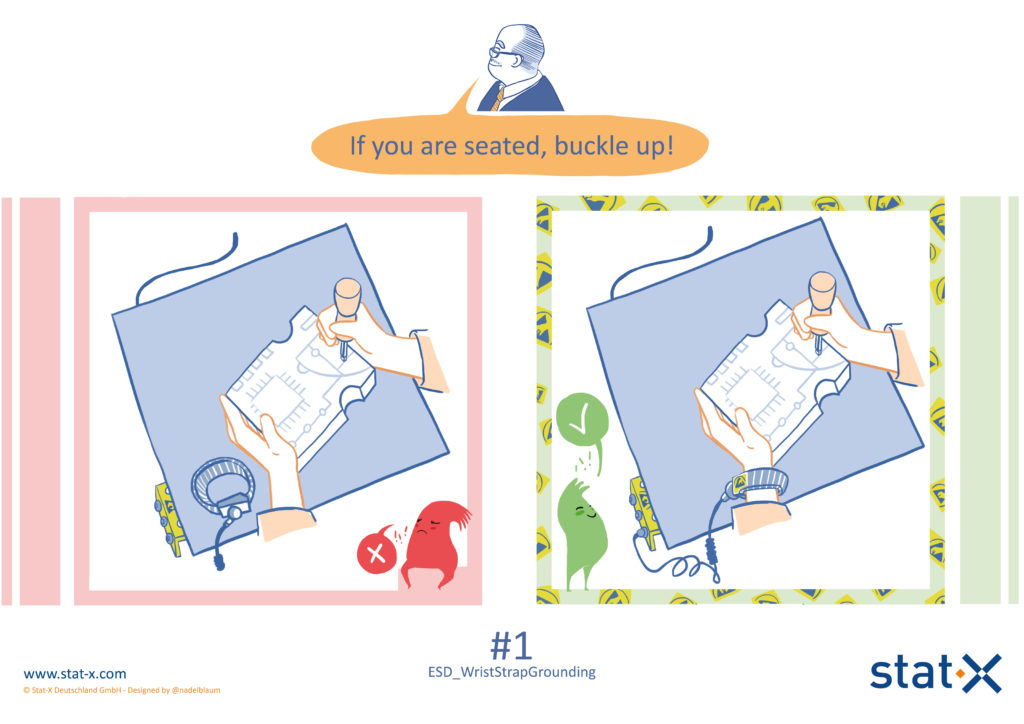 ESD comics #1 WristStrapGrounding